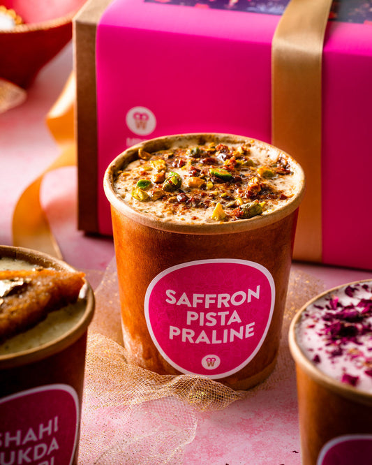 Saffron Pista Praline