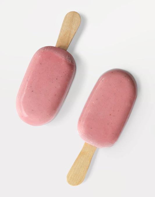 Dairy-free and vegan ice cream on stick, with no added sugar. Coconut based and sweetened with a tad of organic agave nectar.
